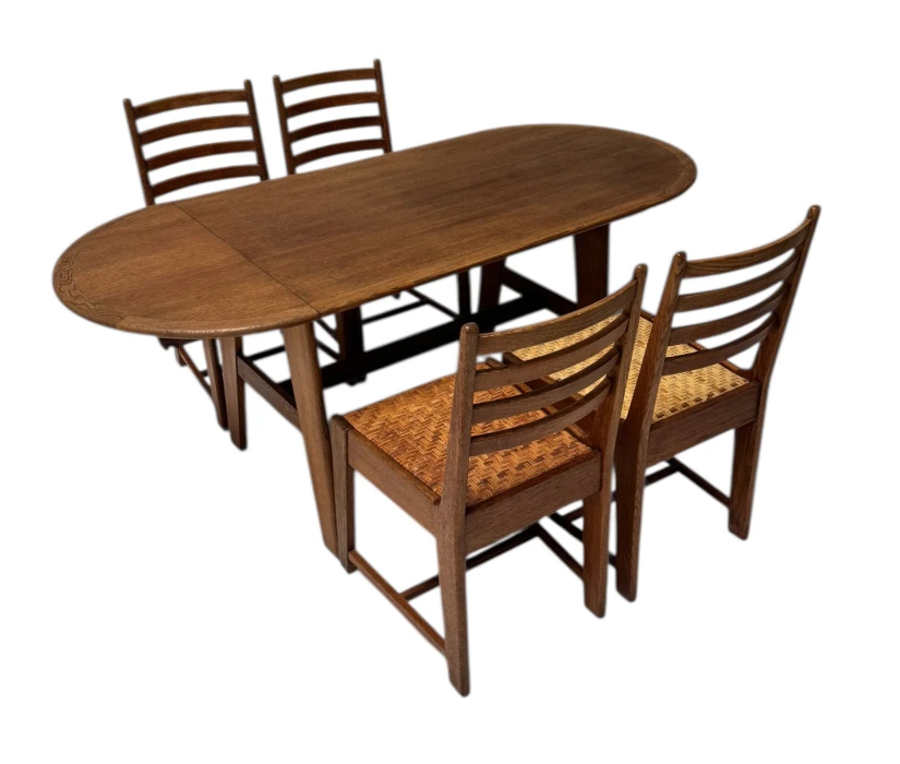 Modernist Art Deco Dining Room Table by Bas van Pelt for My Home, 1930s